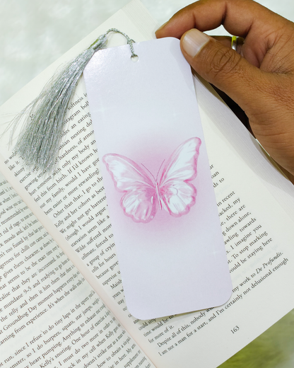 Girly Pink Set of 5 Tassel Bookmarks